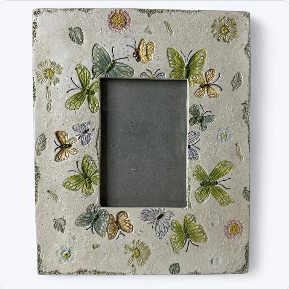 Butterfly Floral Picture Frame 3x4.5